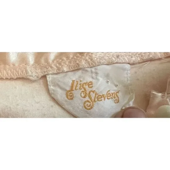 Vtg Ilise Stevens Victorian Pink Satin Look Nightgown Grannycore Lace Sz XL-XXL - Picture 8 of 10